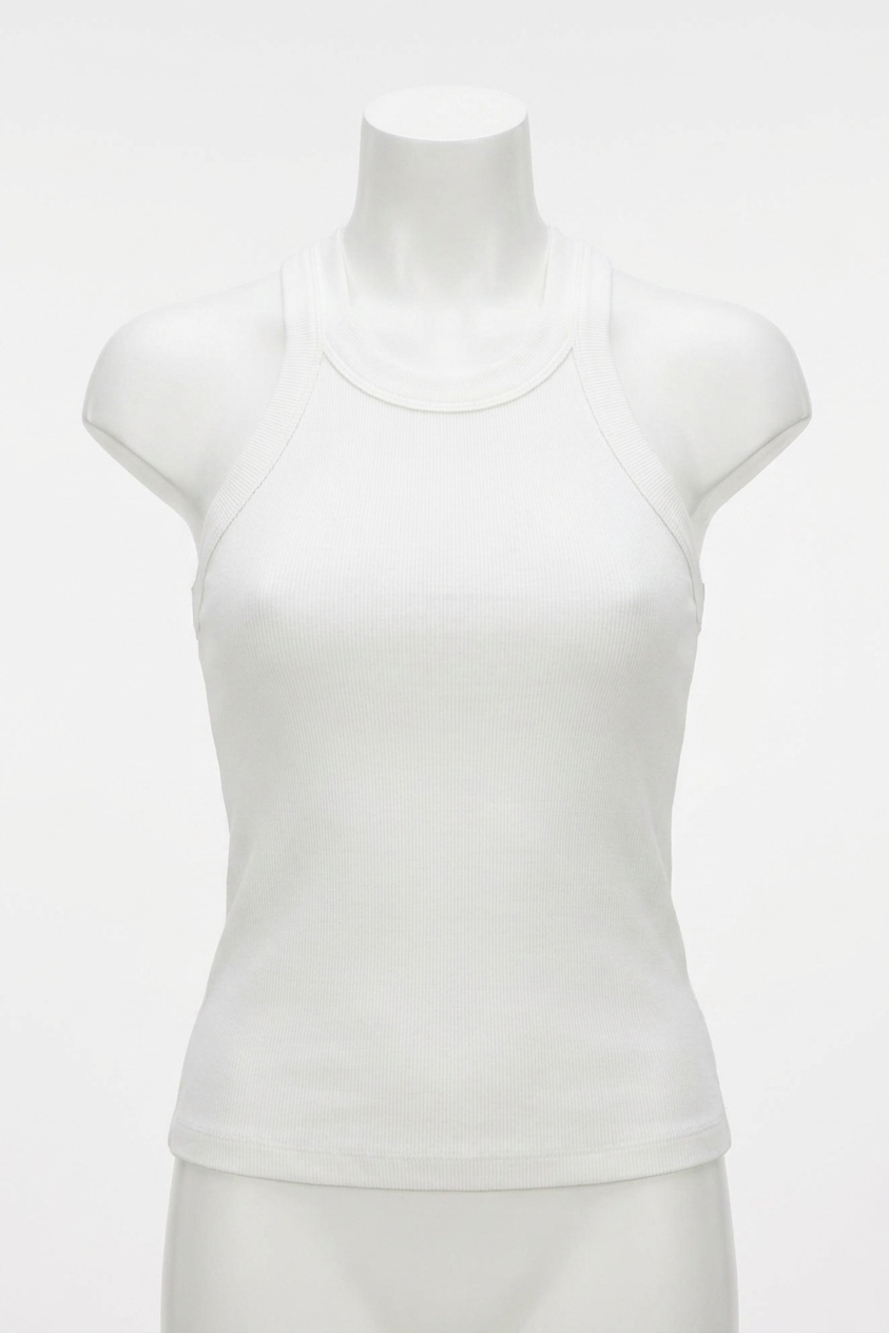 NEW CLOSED racer tank top in ivory